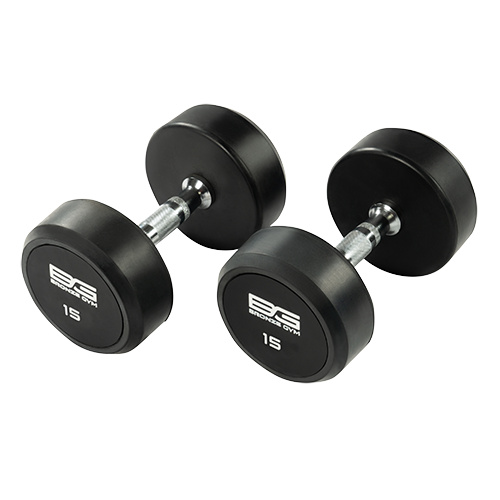 Обрезиненная гантель Bronze Gym 15 кг BG-PA-DB-R225