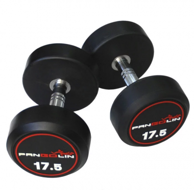 Круглые обрезиненные гантели Pangolin Fitness DB145B - (от 27,5 до 50 кг.)